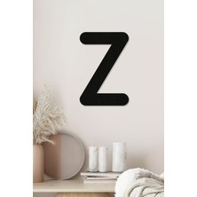 Z Harfi - Tamamlanabilir Duvar Yazısı Harfi - Isim Yazmak Için Lazer Kesim Ahşap Harf