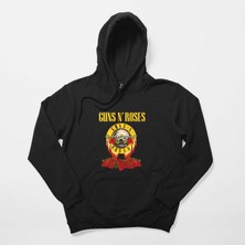Guns N Roses Hands And Light Siyah Kapşonlu Sweatshirt Hoodie