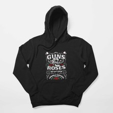 Guns N Roses Louis Ulle Kentucky Siyah Kapşonlu Sweatshirt Hoodie