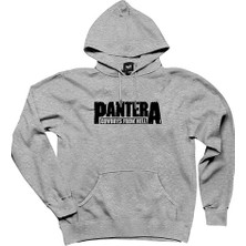 Pantera Cowboys From Hell 2 Gri Kapşonlu Sweatshirt Hoodie