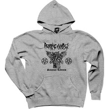 Rotting Christ Satanas Tedeum Gri Kapşonlu Sweatshirt Hoodie