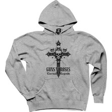 Guns N Roses Eternal Legends Gri Kapşonlu Sweatshirt Hoodie