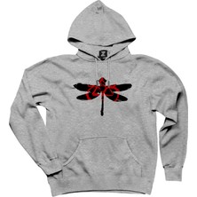 Coheed And Cambria Butterfly 2 Gri Kapşonlu Sweatshirt Hoodie