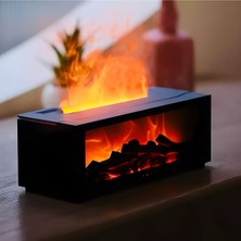 Şömine Humidifier Kumandalı 150 ml Ultrasonik Hava Nemlendirici Buhar Makinesi ve Aroma Difüzörü