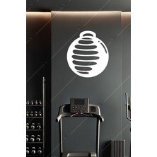 Pilates Topu Ahşap Duvar Dekorasyonu Ahşap Tablo