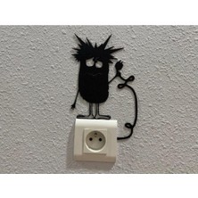 Elektrik Prizi Süsü - Çarpılmış Priz Süsü - Duvar Süs ve Dekoru (2 Adet)