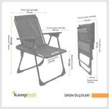 Adet Katlanır Kamp Sandalye Ve Masa Seti-Taşınabilir Piknik Bahçe Sandalyesi-Masası