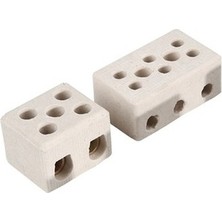 No. 3-2'li Porselen Klemens 6-10 Mm² 40 Adet Paket