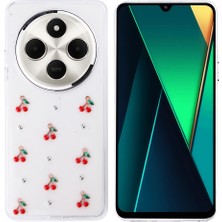 Kılıftech Xiaomi Redmi 14C 4g Kılıf Airbag Tasarımlı Simli Şeffaf Zore Kutup Kapak