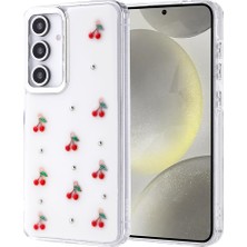 Kılıftech Samsung Galaxy S24 Fe Kılıf Airbag Tasarımlı Simli Şeffaf Zore Kutup Kapak