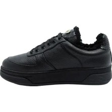 Poletto   Yılan/ Deri Sıyah Sneaker Düz 026 11 Yln P