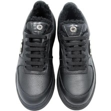 Poletto   Yılan/ Deri Sıyah Sneaker Düz 026 11 Yln P