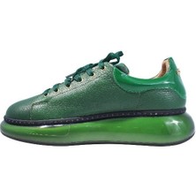 Poletto   Deri Yesıl Sneaker Düz 777 01 V2