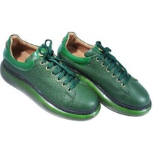 Poletto   Deri Yesıl Sneaker Düz 777 01 V2