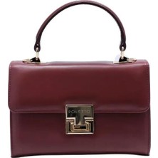 Poletto   Deri Turuncu Çanta El Tutmalı Cnt 757 V5