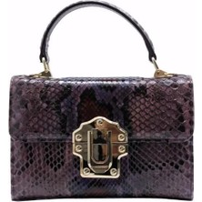 Poletto   Yılan/ Deri Yesıl Çanta El Tutmalı Cnt 820 Yln