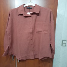 Oversize Keten Gömlek