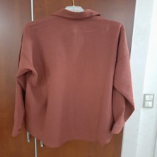 Oversize Keten Gömlek