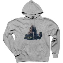 Water Valley Castle Gri Kapşonlu Sweatshirt Hoodie