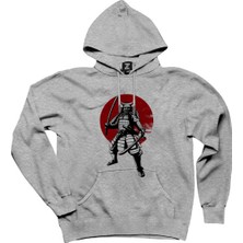 Samurai Infoescola Gri Kapşonlu Sweatshirt Hoodie