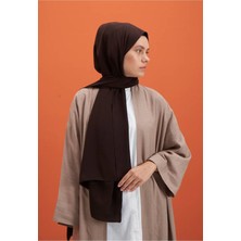 Tesettür Hijab Medine Ipeği Şal*acı Kahve