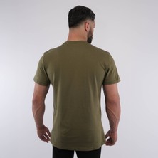 Kol Detaylı Düz Tshirt %100 Organik Pamuk