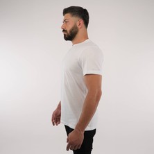 Kol Detaylı Düz Tshirt %100 Organik Pamuk