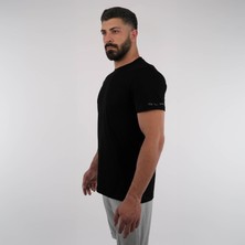 Kol Detaylı Düz Tshirt %100 Organik Pamuk