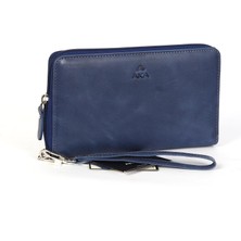 Aka Deri Crazy Lacivert El Çantası 320 R127