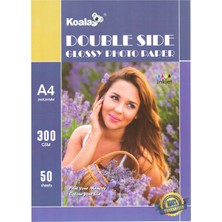 Kyocera Yazıcılar Için  Premium Parlak Çift Taraflı Double Side A4 Fotoğraf Kağıdı 300 Gr. 50 Adet