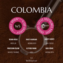 Willsavor Avantaj Paket 3 x Colombia Single Origin (Öğütülmüş Kahve) 750 gr