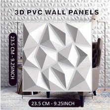 3D Elmas Dokulu Pvc Duvar Kaplama Paneli Tv Arka Planları, Koridorlar, Ofis Dekoru 5 Adet