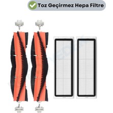 robotyedek Dreame Z10 Pro Uyumlu Yedek Ana Fırça ve Hepa Filtre-4 Parça