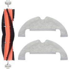 robotyedek Xiaomi Vacuum Mop 2 Ultra Uyumlu Yedek Ana Fırça ve Mop- 3 Parça