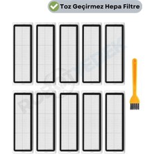robotyedek Xiaomi 1c Vacuum Mop (STYTJ01ZHM) Uyumlu Yedek Hepa Filtre ve Temizleme Fırçası-11 Parça