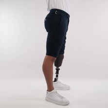 Kumaş Şort Yan Toka Detaylı Old Money Style