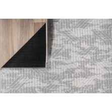 Elifçe Home 40 x 60  cm  Gri - Kaymaz Tabanlı, Dekoratif ve Yıkanabilir
