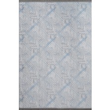Elifçe Home 40 x 60  cm  Mavi - Kaymaz Tabanlı, Dekoratif ve Yıkanabilir