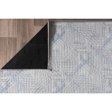 Elifçe Home 40 x 60  cm  Mavi - Kaymaz Tabanlı, Dekoratif ve Yıkanabilir