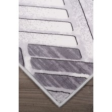 Elifçe Home 40 x 60  cm  Gri - Kaymaz Tabanlı, Dekoratif ve Yıkanabilir