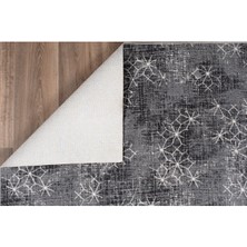 Elifçe Home 80 x 100  cm  Gri - Kaymaz Tabanlı, Dekoratif ve Yıkanabilir