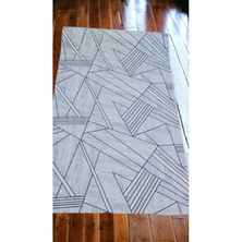 Elifçe Home 40 x 60  cm  Gri - Kaymaz Tabanlı, Dekoratif ve Yıkanabilir