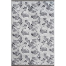 Elifçe Home 40 x 60  cm  Gri - Kaymaz Tabanlı, Dekoratif ve Yıkanabilir