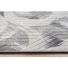 Elifçe Home 40 x 60  cm  Gri - Kaymaz Tabanlı, Dekoratif ve Yıkanabilir