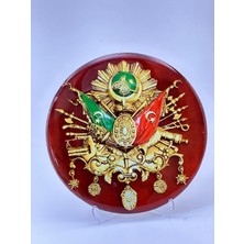 Osmanlı Tuğrası Masaüstü Cam Dekor