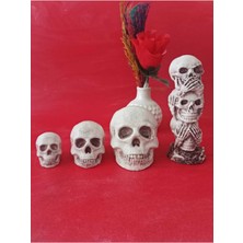 Kuru Kafa 4'lü Set, Biblo, Hediyelik, Ofis Dekor, Görmedim Duymadım Bilmiyorum