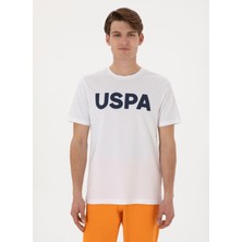 U.s. Polo Assn. Bisiklet Yaka Beyaz Erkek T-Shirt Geart
