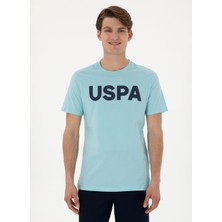 U.s. Polo Assn. Bisiklet Yaka Mavi Erkek T-Shirt Geart