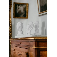 Biblo Dekoratif Heykel Görmedim Duymadım Bilmiyorum  Biblosu Beyaz Model 31