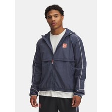 1389825-044 Ua Run 96 Jacket Fitted Gri Erkek Zip Ceket